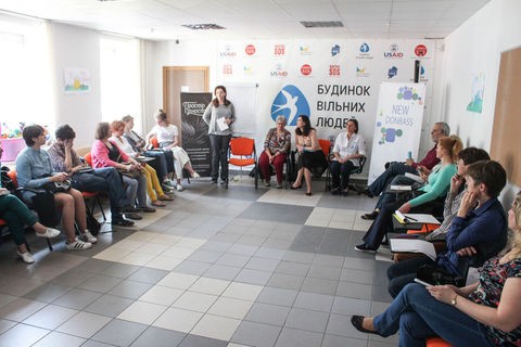 Irmtraud Kaushat visited Kyiv with a one-day NVC worhshop
